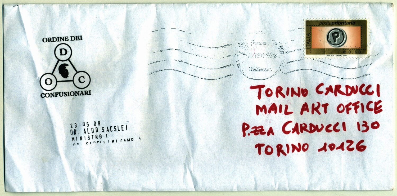 Sacslei Aldo - busta recto (Italia)