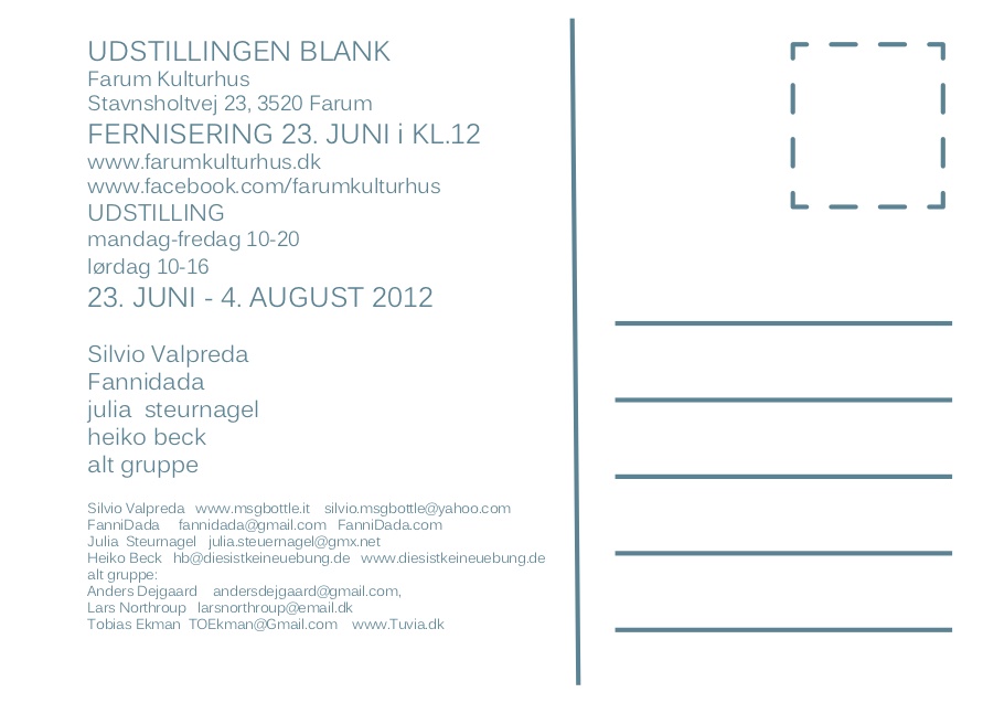 Blank  Postkort (invito) 